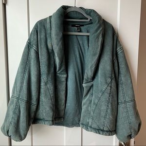 Forever 21 Seamed Mineral Wash Jacket size M